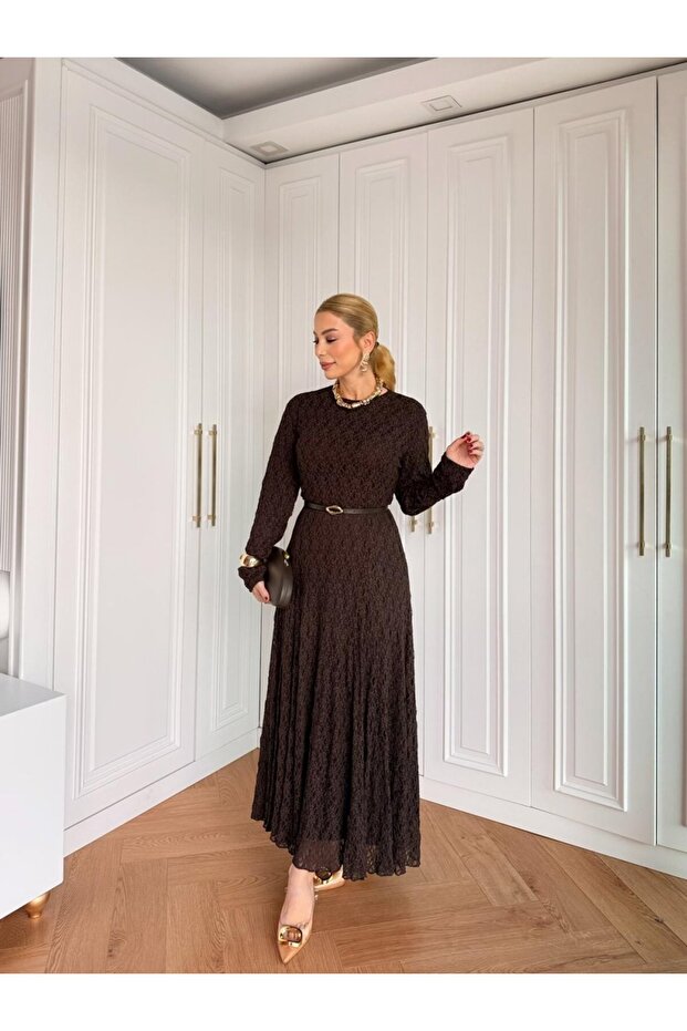 ASİL DANTEL ÖRME ELBİSE - 2