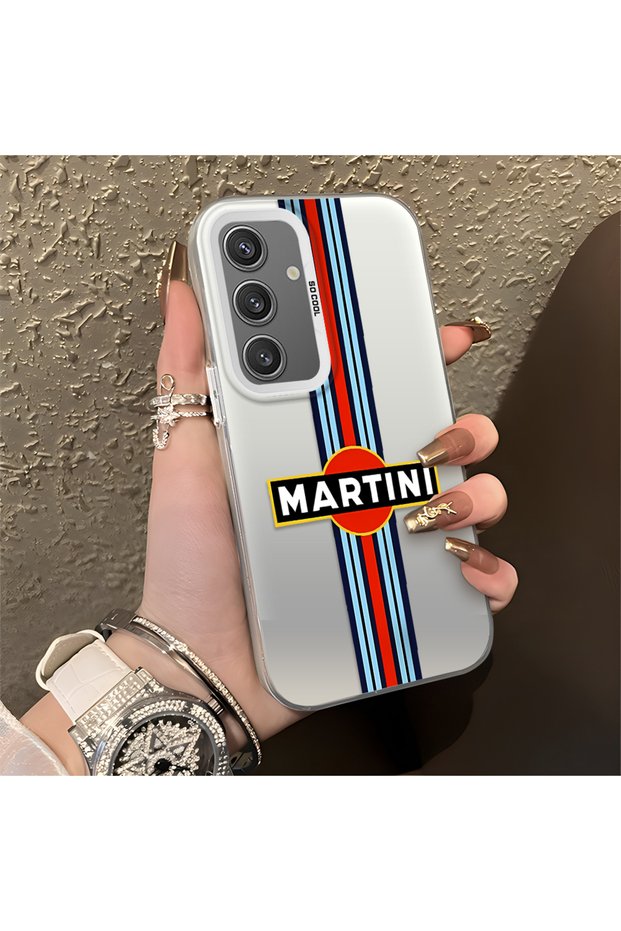 Samsung Galaxy S24 Compatible Car Patterned Silicone Edge Hard Back Anti-Fall Phone Case