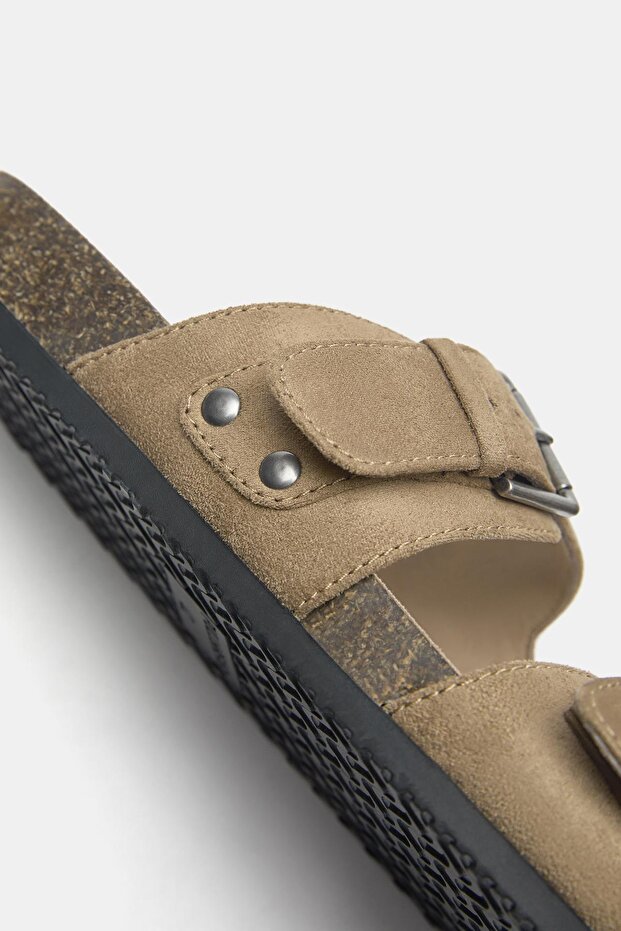 Tokalı bantlı sandalet - 4