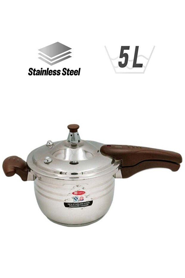 JAPAN PRESSURE COOKER 5 LTR Silver