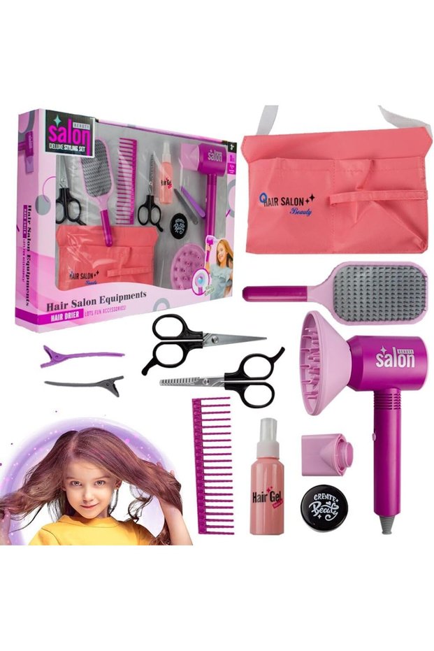 Hairdresser Set for Girls Hair Salon Pretend Play