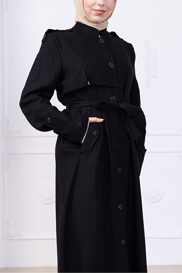 Keten Apoletli Pardesü - 4