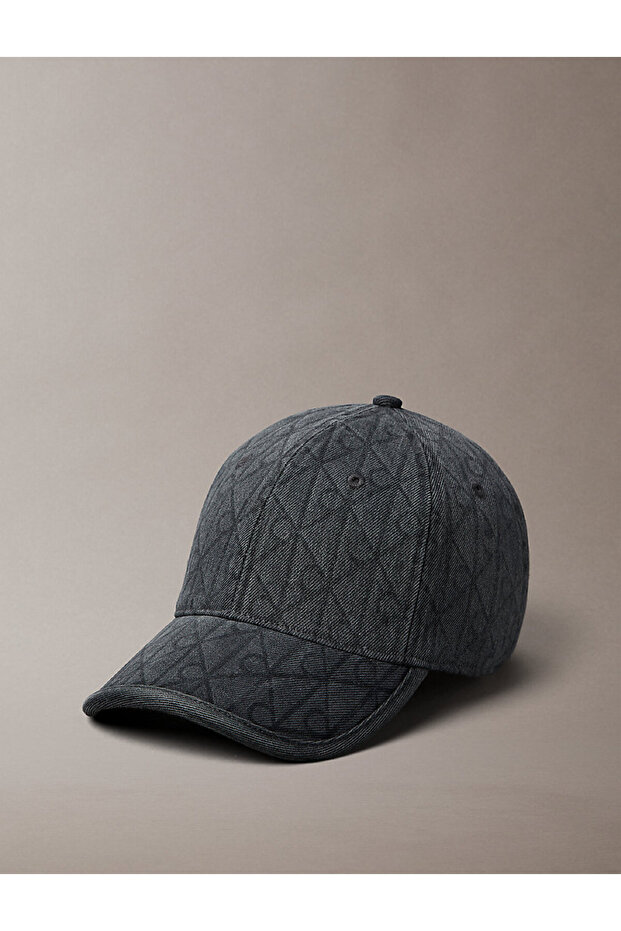 Kadın Denim Emblem Burnout Şapka - 1