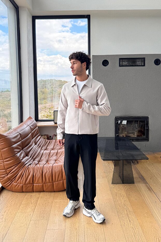 Basic Regular Pantolon Siyah - 3