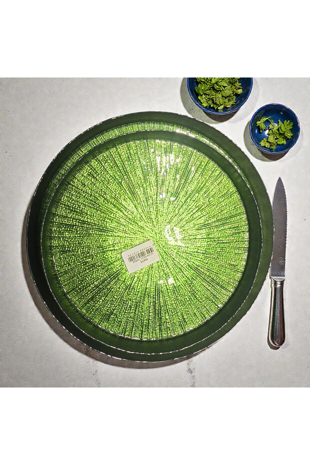 Rexy Green Cake Plate Set