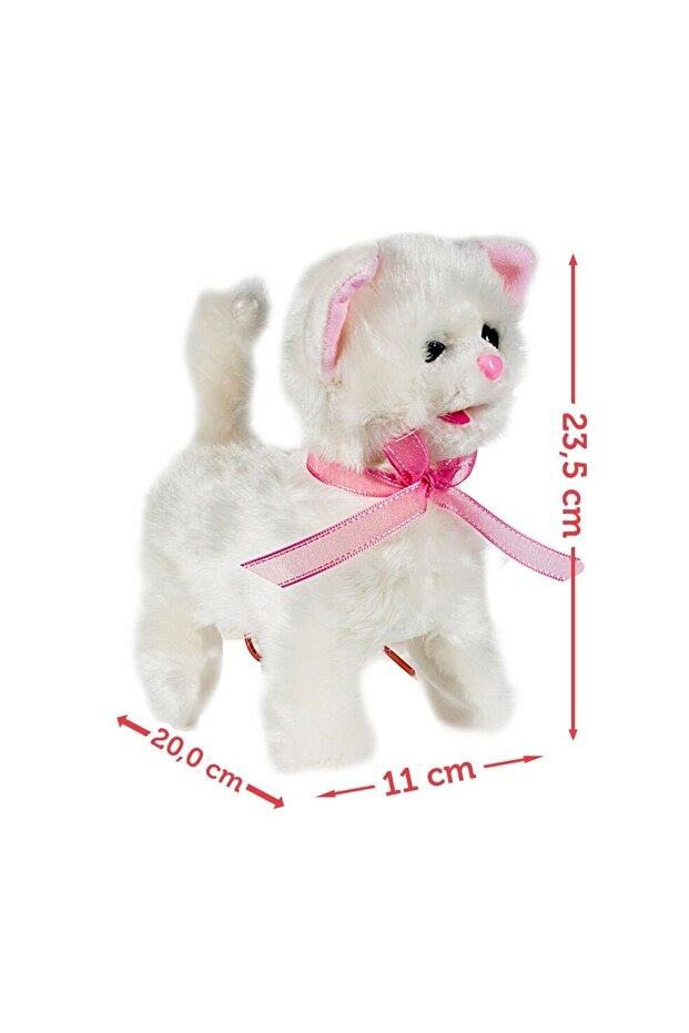 Interactive plush kitten with leash - 3
