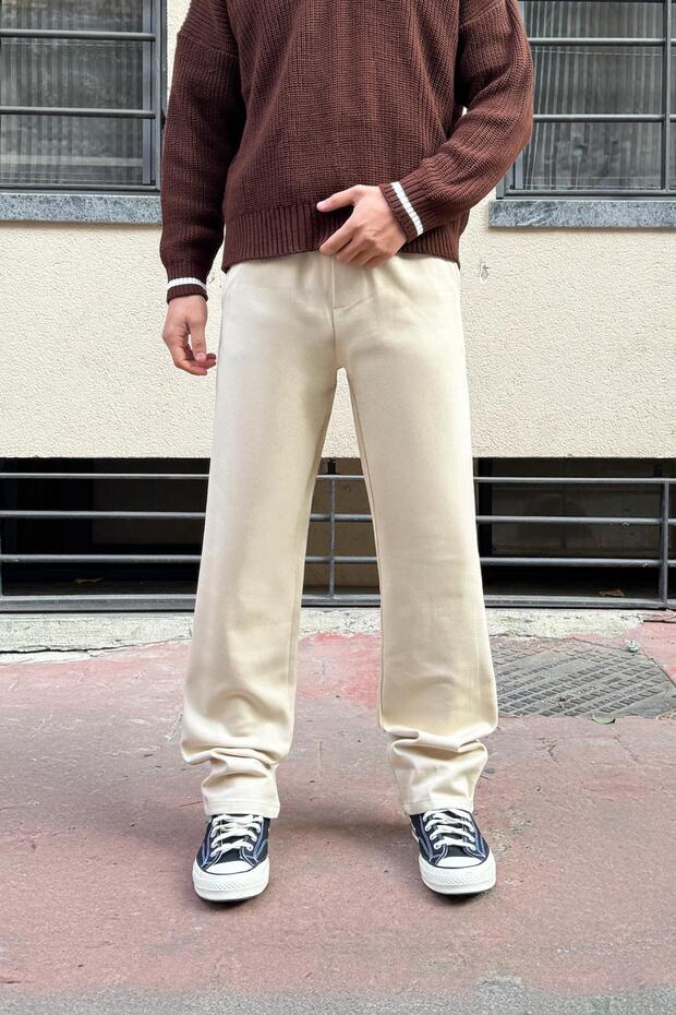 Basic Regular Gabardin Pantolon Bej - 1