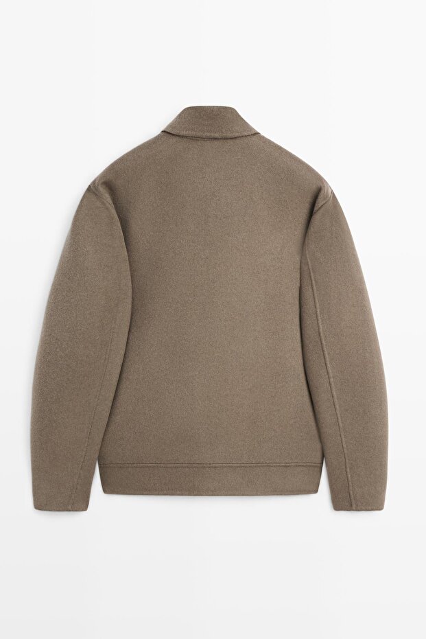 Cepli yün karışımlı ceket - 8