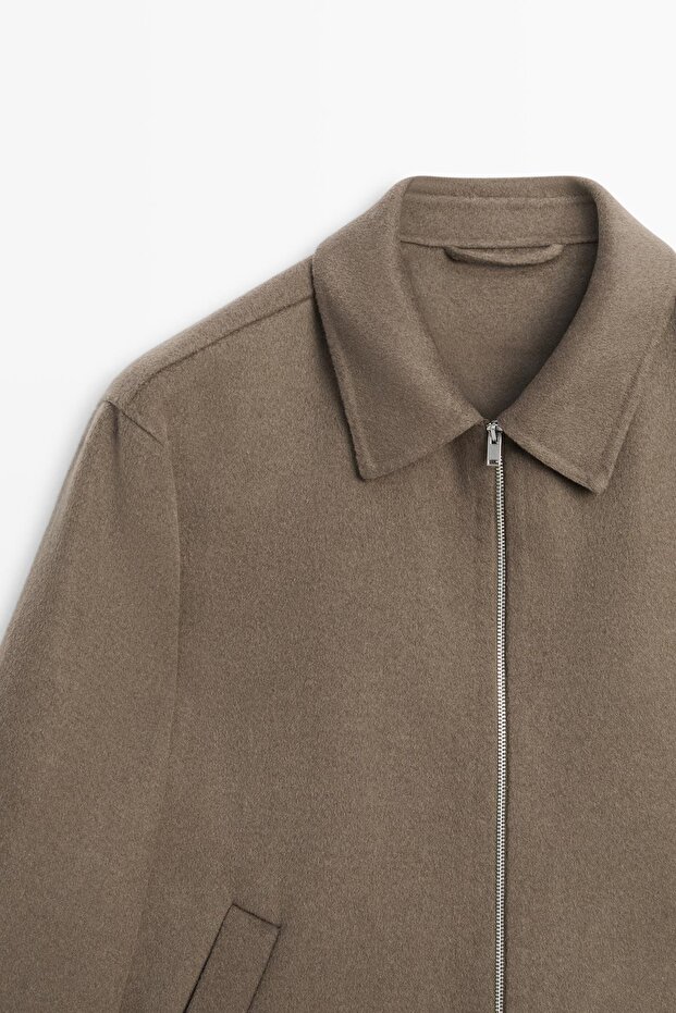 Cepli yün karışımlı ceket - 6