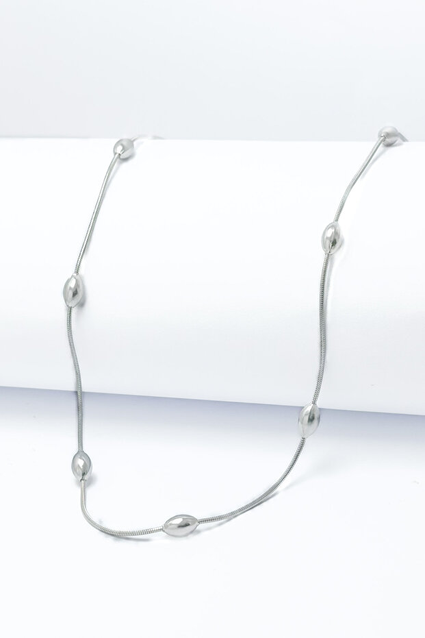 Silver Color Dorika Model 316L 60 cm Stainless Steel Chain