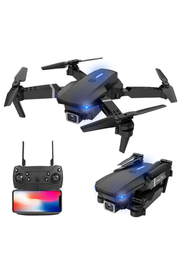 E88 Pro 4K Dual Camera Drone WiFi FPV RC Quadcopter with Altitude Hold & Visual Positioning