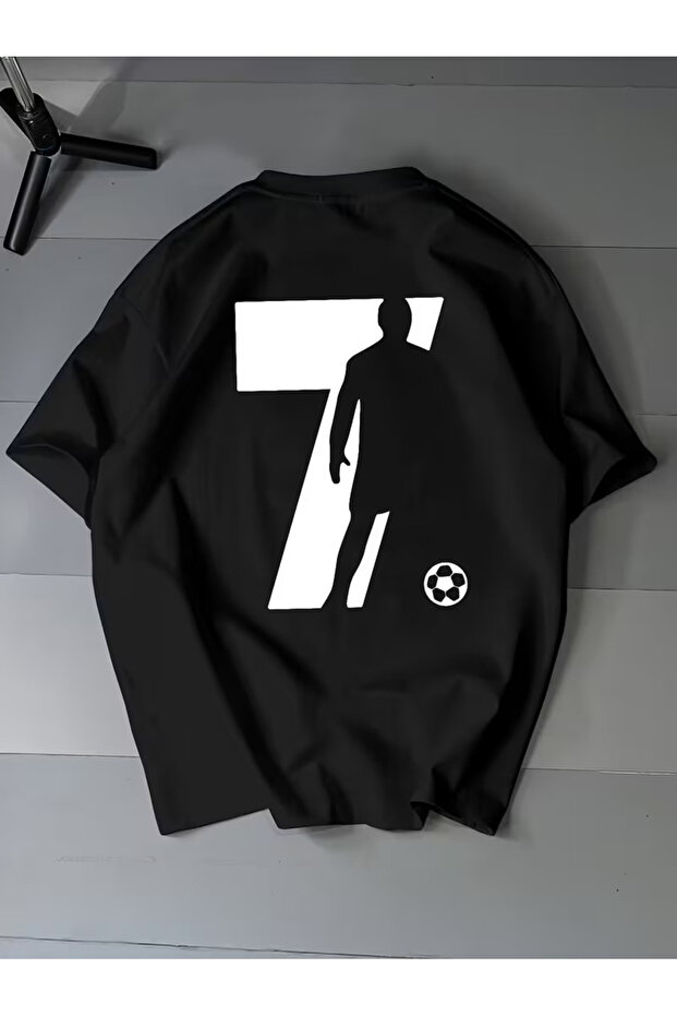 Men's Seventh Man Front-Back Printed Oversized Tshirt
