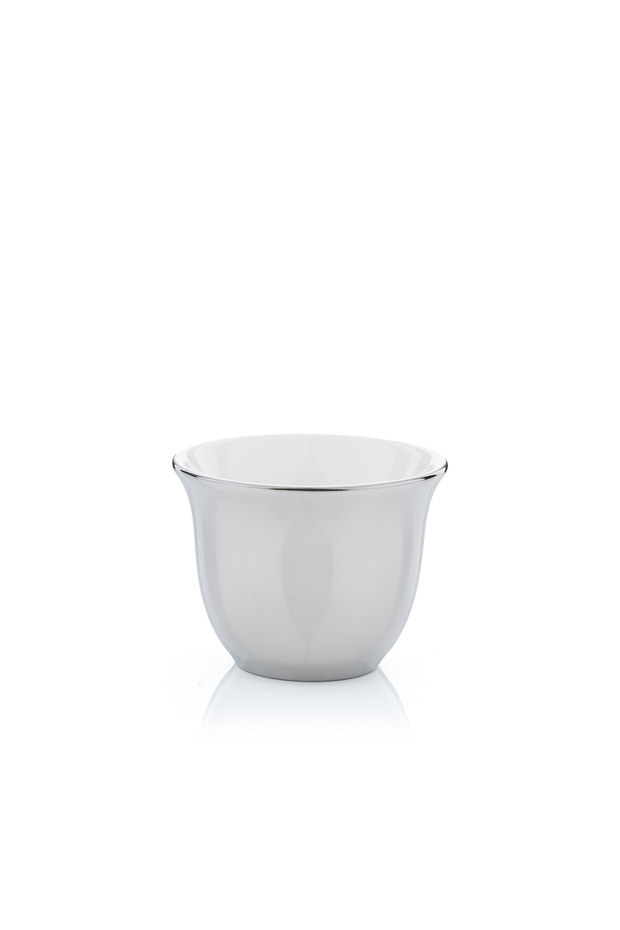 طقم فناجين قهوة فضية - 4