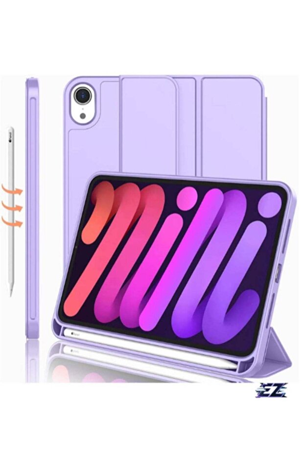iPad Mini 7 Case 2024 – A17 Pro 8.3-Inch 7th Generation Case with Pencil Holder, Trifold
