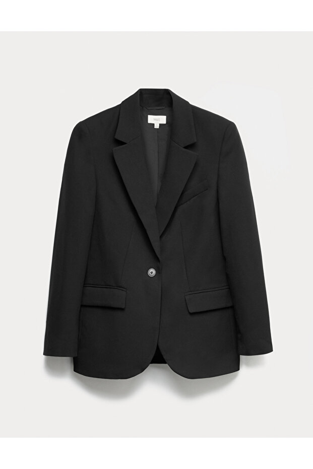 Tek Düğmeli Blazer - 1