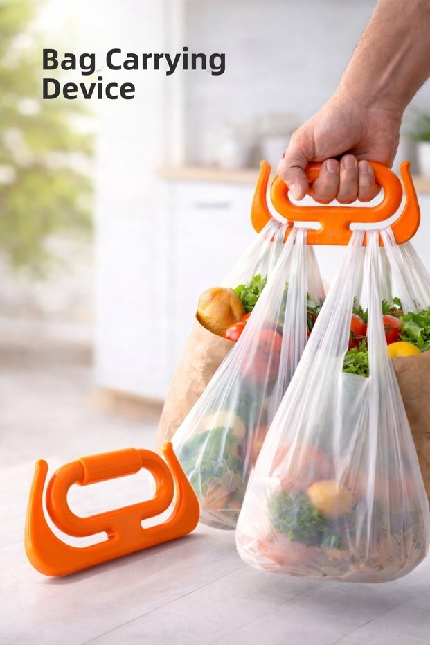 1Pc Multi-Purpose Market Market Bag Carrying Apparatus Bag Holder Carrying Kit