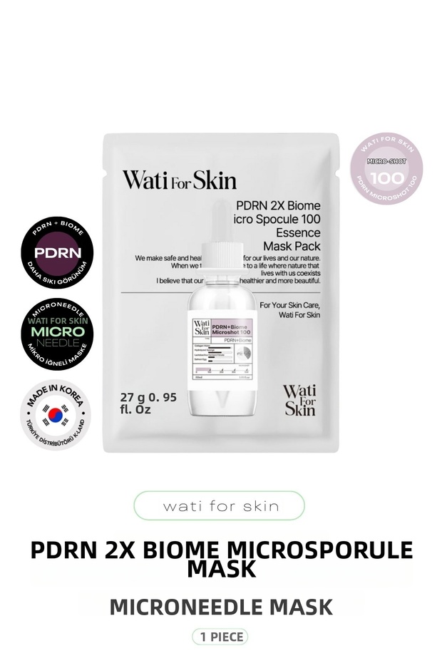 Pdrn and 2X Biome Micro Spicule Needle Paper Mask Microneedle Pdrn Mask