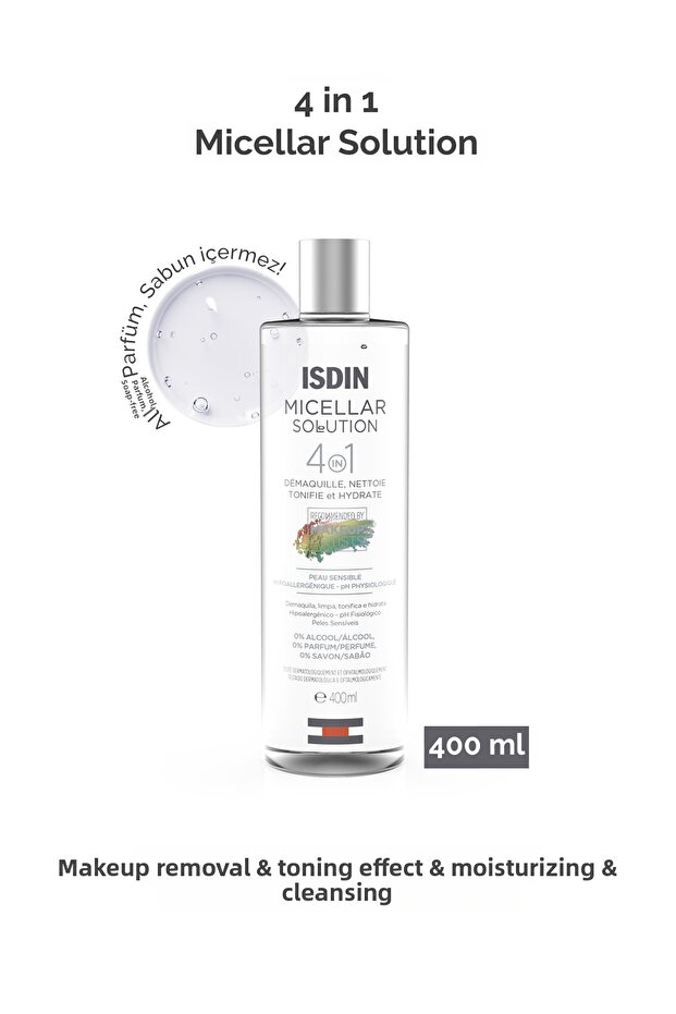 Micellar Solution Cleanser400 ml Makeup Cleansing and Purifying Water