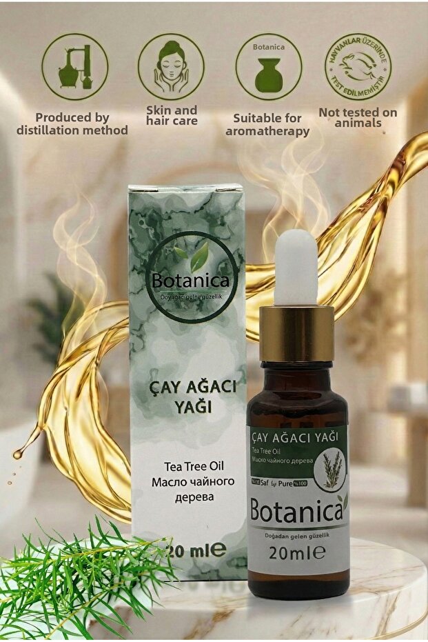 100% Pure Tea Tree Essential Oil 20 ml - Anti-Acne, Acne and Blackhead Pore Care