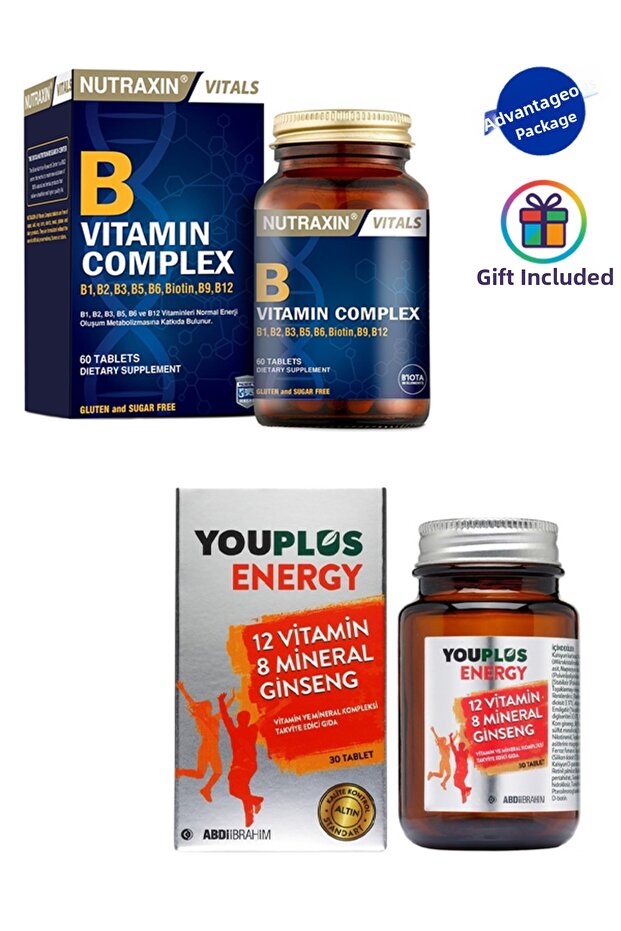 Energy 30 Tablets + Vitamin B Complex 60 Tablets - 1