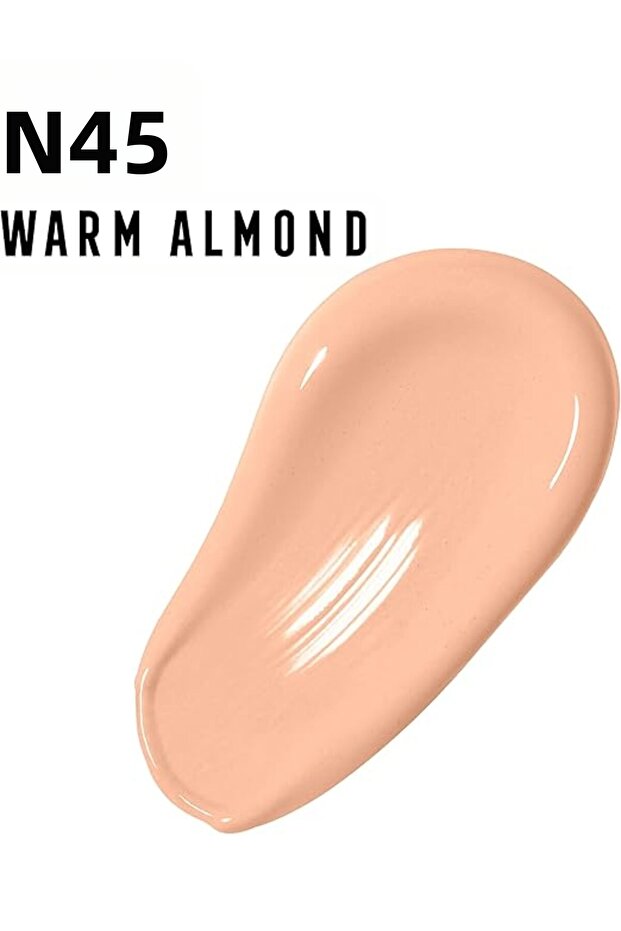 Facefinity All Day Flawless Foundation - N45 - Warm Almond, 30ml - 3