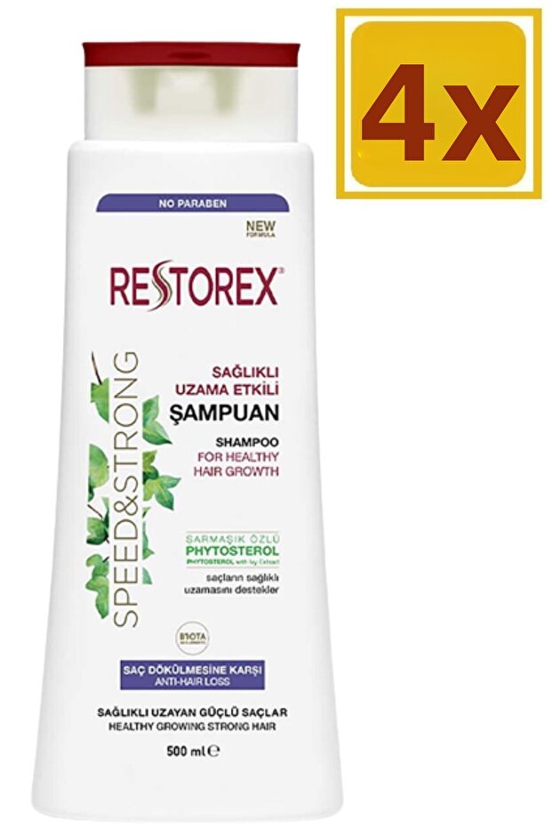 Healthy Growth Effective Anti-Hair Loss Shampoo 500ml 4 Pieces