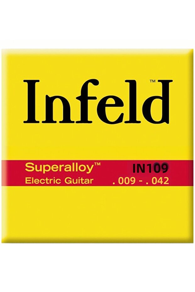 In109 Infeld 0.09 Set Electric Guitar String | Superior Sound Balance, Fast Spring Response, Profes
