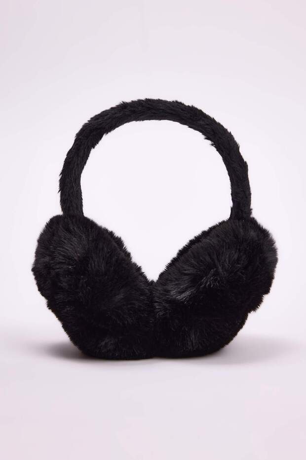 Siyah Kadın Peluş Kulaklık TWOAW26BR00006 - 1