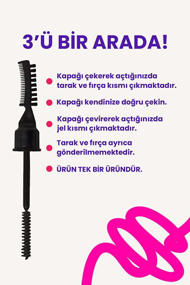 Kaş Sabitleyici Ve Şekillendirici, Kaş Fırçası, Tarağı Ve Sabitleyici Jel (laminasyon Etk - 5