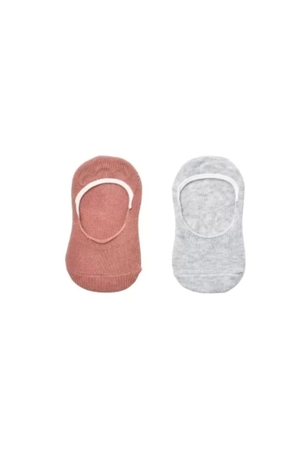 Gray Dusty Rose 2-Piece Girls' Ballerina Socks Set