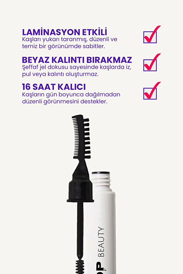 Kaş Sabitleyici Ve Şekillendirici, Kaş Fırçası, Tarağı Ve Sabitleyici Jel (laminasyon Etk - 6