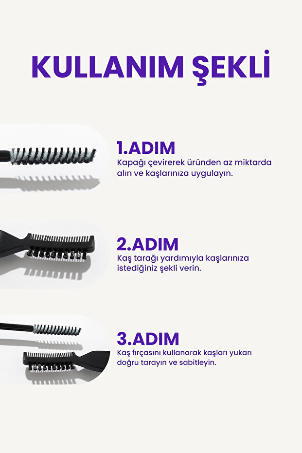 Kaş Sabitleyici Ve Şekillendirici, Kaş Fırçası, Tarağı Ve Sabitleyici Jel (laminasyon Etk - 4