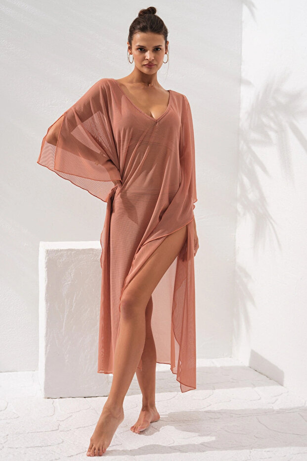 V-Neck Dress Pareo Bronze 231803
