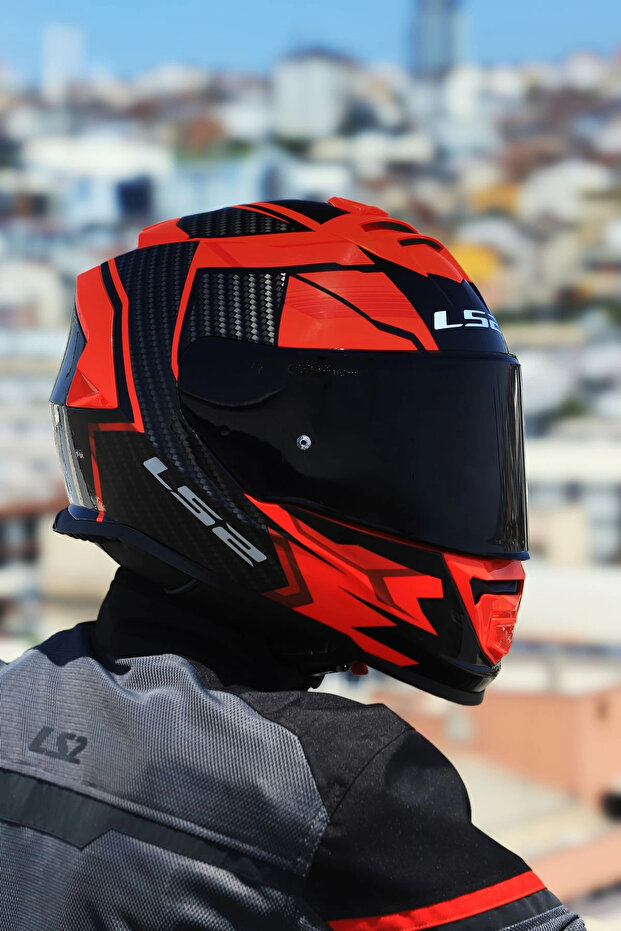 STORM 2 TRACKER SİYAH-KIRMIZI KASK - 2