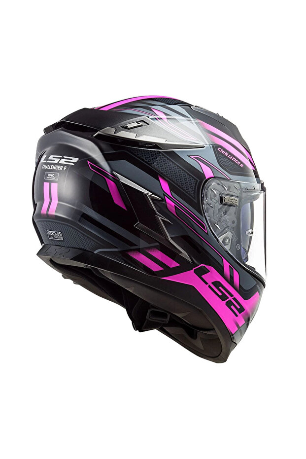 CHALLENGER SPIN SİYAH-TITANIUM-PEMBE KASK - 4