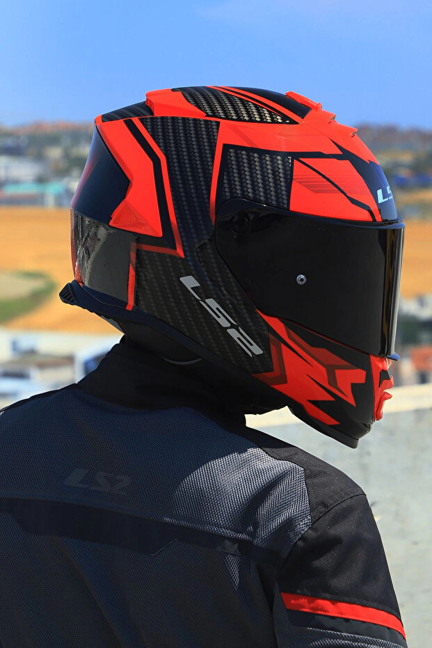 STORM 2 TRACKER SİYAH-KIRMIZI KASK - 7