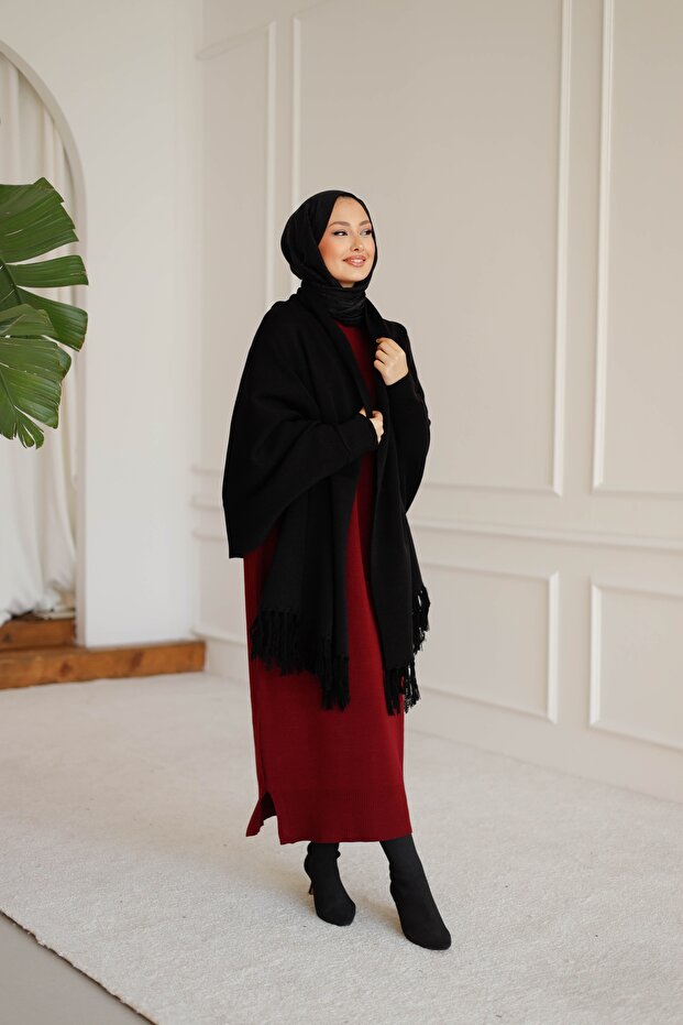 Triko Şal Panço - 7