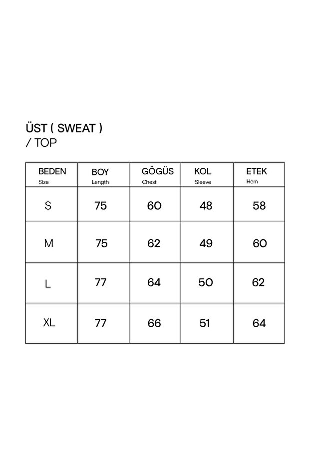 Ekru Kadın Bisiklet Yaka Etek Yırtmaçlı %100 Pamuk Oversize Basic Sweatshirt - 8