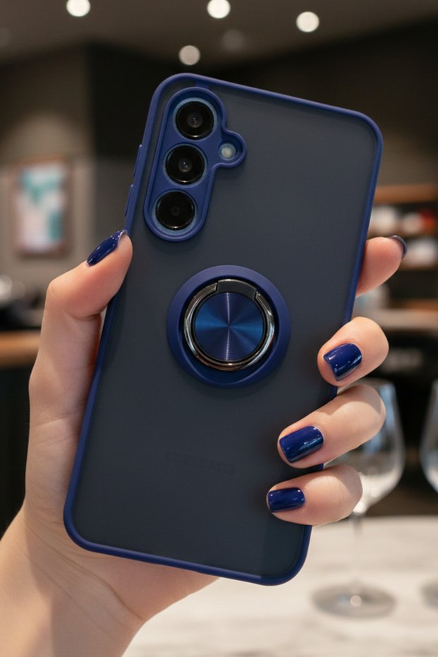 Ring Case with Camera Protection for Samsung Galaxy A25 5g - Stain-Resistant Matte and Durable Construction