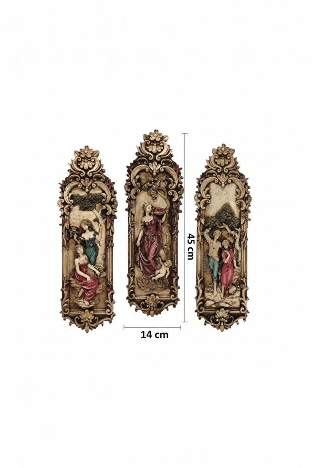 Dekoratif 3'lü Duvar Dekoru - 2