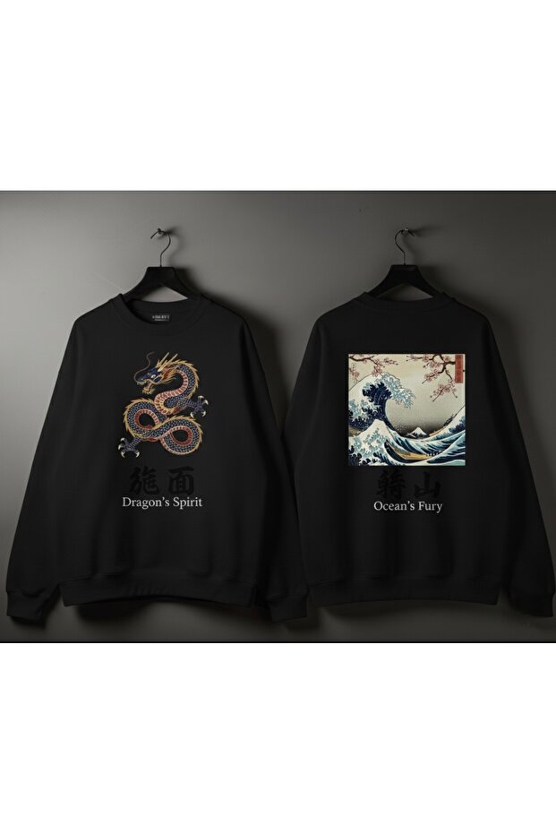 سويت شيرت للجنسين 0oversize 100% قطن مطبوع