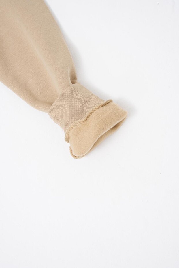 Erkek Regular Bisiklet Yaka Basic Sweatshirt Bej - 8