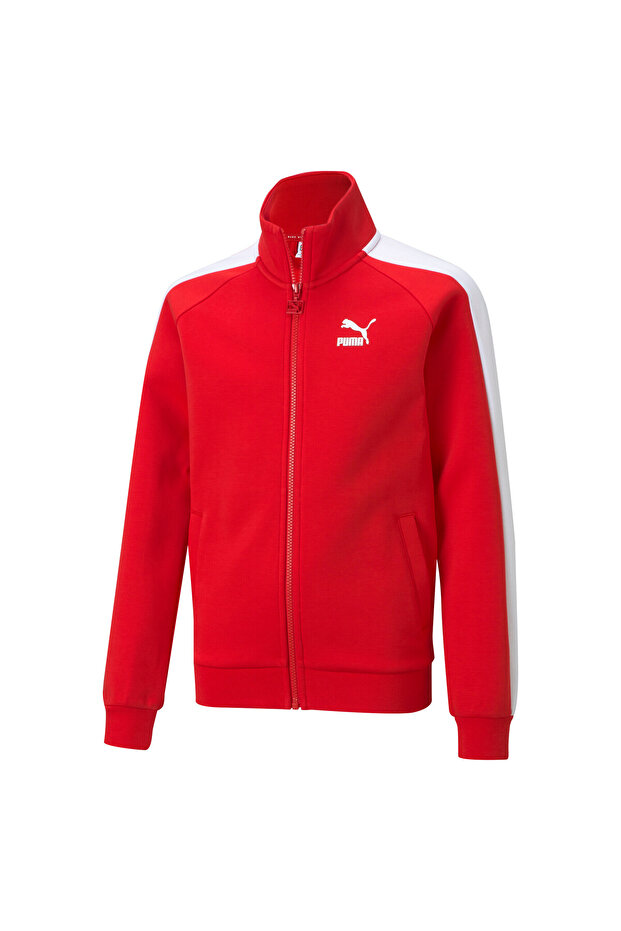 Youth Boys Iconic T7 Track Jacket - Red