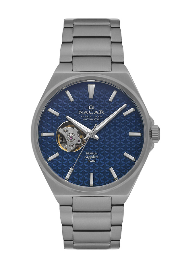 Sapphire Glass Classic Silver Men's Wristwatch Nc33-258378-Alm