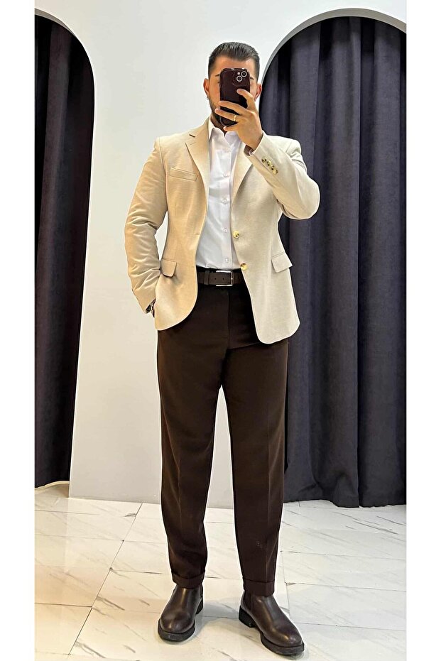 Regular Fit Blazer Ceket - 7