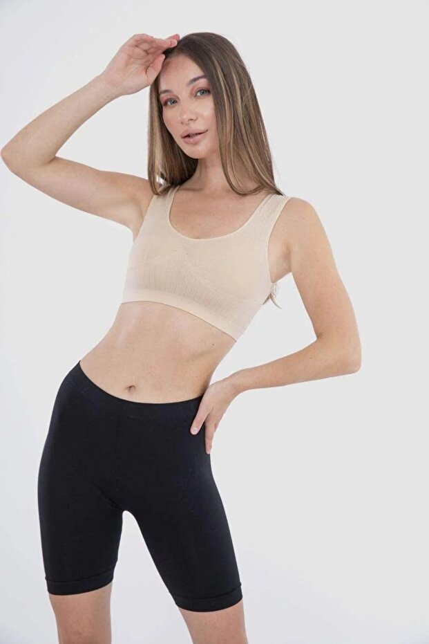 soft ribbed bra - 1