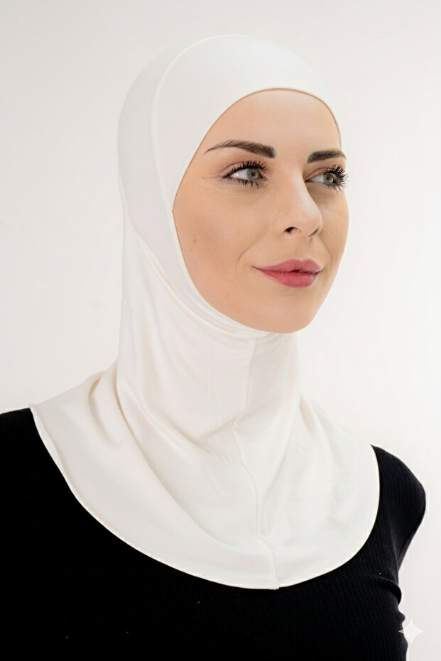 Practical Ninja Hat with Neck Collar – Cream Color, Non-Slip, Anti-Sweat, Flexible, Daily Use |   Shal Paradise - 5