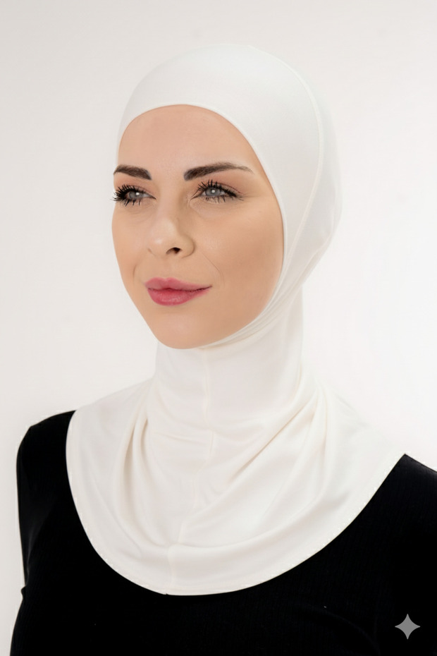 Practical Ninja Hat with Neck Collar – Cream Color, Non-Slip, Anti-Sweat, Flexible, Daily Use |   Shal Paradise - 6