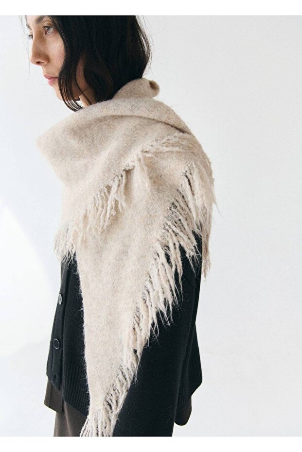 Püskül detaylı şal - 2