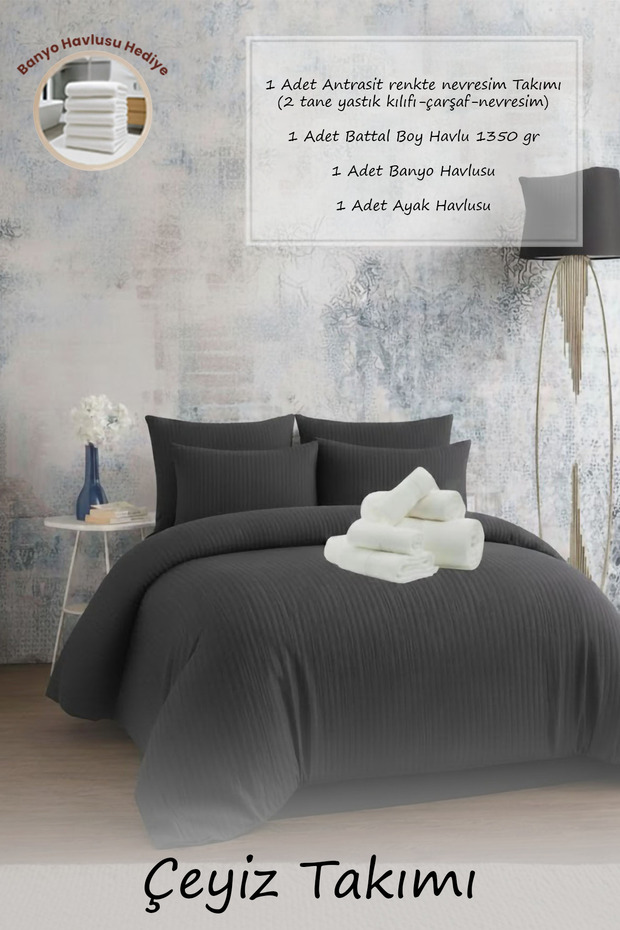 100% Premium Satin Duvet Cover and Towel Set 12 Different Color Options – 4 Piece Set 1